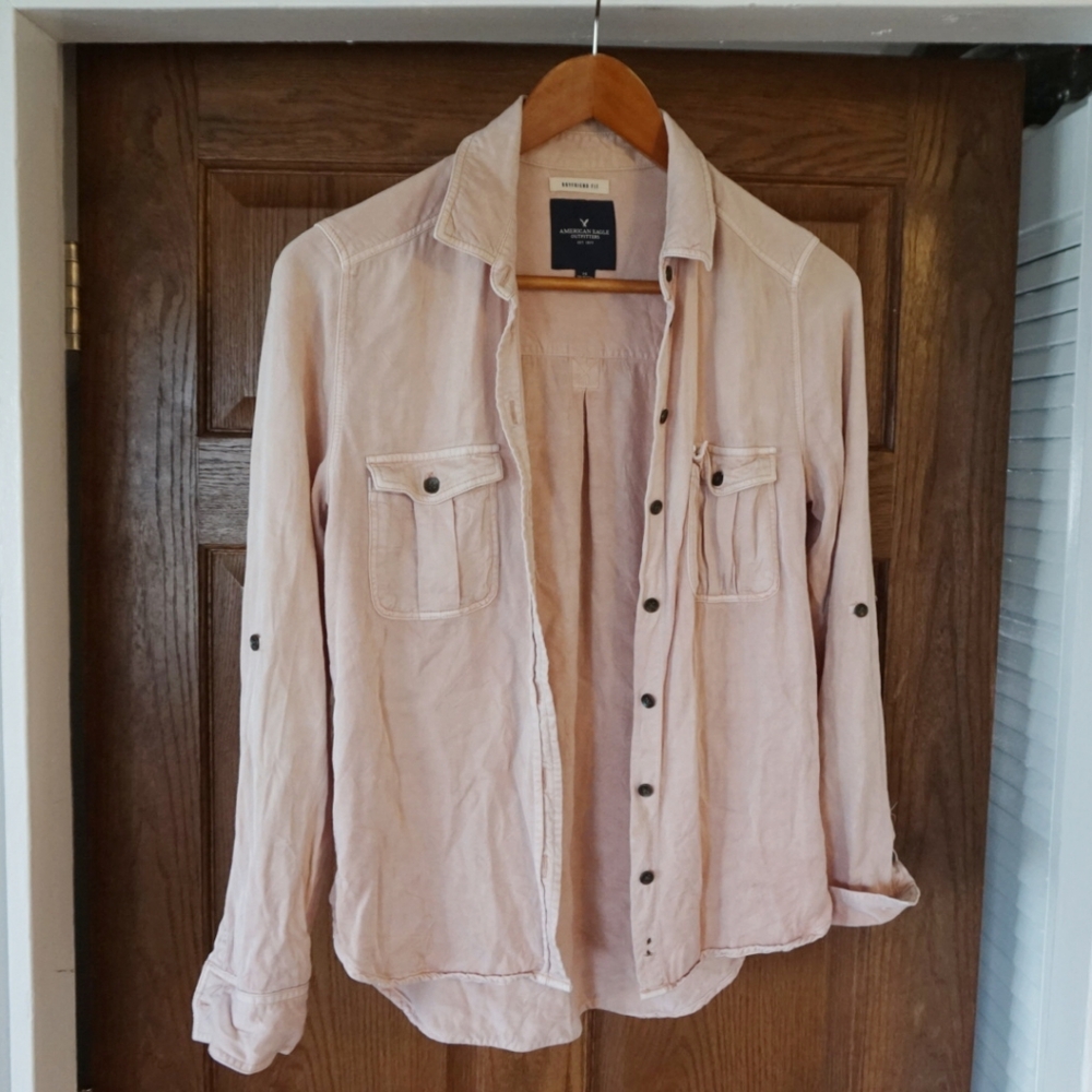 Pink button up - Picture 2 of 2